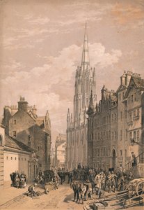 Neuer Versammlungssaal, Edinburgh, um 1875 von Thomas Picken