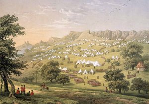 Das Lager der Fremdenlegion bei Hythe, Kent 1855