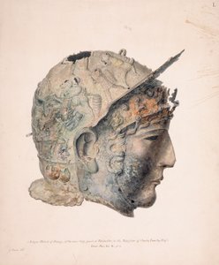 Zeichnung des Ribchester-Helms von Thomas Richard (attr. to) Underwood