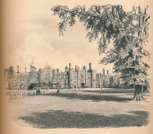 Die Westfront des Hampton Court Palace, 1902 von Thomas Robert Way