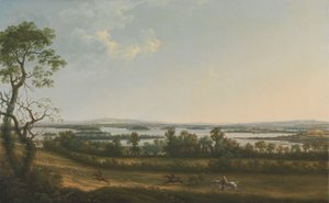 Lough Erne von Knock Ninney, mit Bellisle in der Ferne, County Fermanagh, Irland von Thomas Roberts