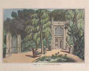 Tempel in Strawberry Hill, aus Skizzen aus der Natur, 1822