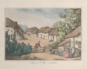 Dorf von St. Udy, Cornwall, aus Skizzen aus der Natur, 1822