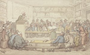 Eine Buchauktion von Thomas Rowlandson