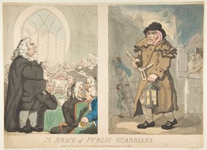 Ein Paar öffentliche Wächter von Thomas Rowlandson