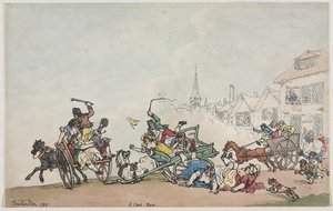 Ein Wagenrennen von Thomas Rowlandson
