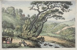 Eine Aussicht in Cornwall von Thomas Rowlandson