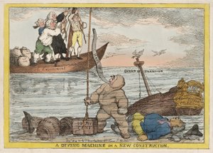 Eine Tauchmaschine auf einer neuen Verfassung, veröffentlicht 1806