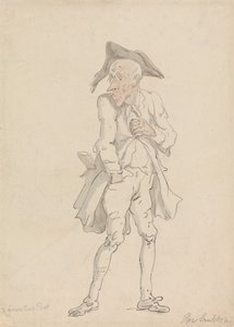 Ein Grub-Street-Dichter von Thomas Rowlandson