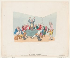 Eine lange Geschichte, 1803, neu aufgelegt nach 1821 von Thomas Rowlandson