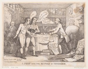 Ein Blick in den Rückzug bei Tinnechurch United Irish, 1. Mai 1799 von Thomas Rowlandson