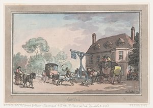 Ein Postgasthof von Thomas Rowlandson