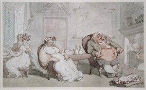 Ein gestohlener Kuss von Thomas Rowlandson