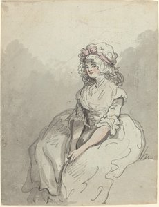 Eine junge englische Schönheit von Thomas Rowlandson
