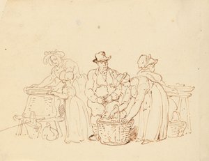 Albumzeichnung von Thomas Rowlandson