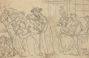 Albumzeichnung von Thomas Rowlandson