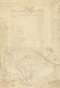 Albumzeichnung von Thomas Rowlandson