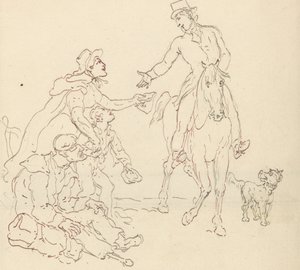 Albumzeichnung von Thomas Rowlandson