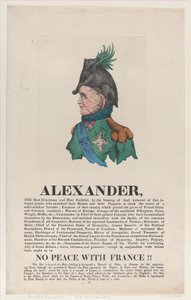 Alexander, April 1814 von Thomas Rowlandson