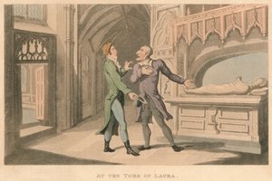 Am Grab von Laura, 1821 von Thomas Rowlandson
