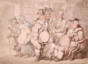 Barto Valles italienisches Lagerhaus, Haymarket, London von Thomas Rowlandson