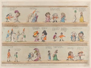 Ränder für Räume, Platte 4, 1. April 1799 von Thomas Rowlandson