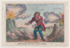 Bruder Joe zwischen zwei Feuern [sic], 25. September 1808