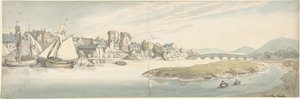 Carmarthen Castle, Wales von Thomas Rowlandson