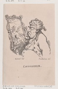 Connoisseur, April 1808 von Thomas Rowlandson