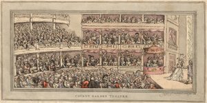 Covent Garden Theatre, veröffentlicht von Henry Brookes, 1786 von Thomas Rowlandson