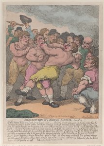 Beschreibung eines Boxkampfes zwischen Ward und Quirk um 100 Guineas pro Seite