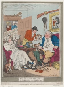 Diana im Stroh oder Ein Leckerbissen für Quornites, 1. Januar 1804 von Thomas Rowlandson