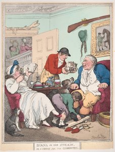Diana im Stroh oder Ein Leckerbissen für Quornites, 1. Januar 1804 von Thomas Rowlandson