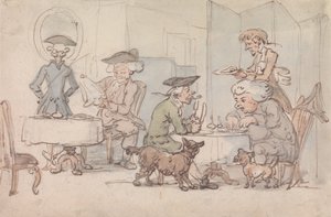 Gäste in einem Chop-Shop von Thomas Rowlandson