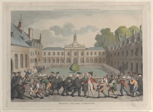 Emanuel College, Cambridge, 31. Oktober 1811 von Thomas Rowlandson
