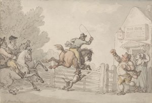 Die Maut umgehend, ca. 1805-10 von Thomas Rowlandson