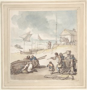 Figuren am Meer von Thomas Rowlandson
