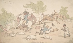 Auf dem Weg zur Ivy Bridge, 1780-1827 von Thomas Rowlandson
