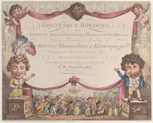 Groteske Bordüren für Bildschirme, Billardzimmer, Ankleidezimmer usw., 1799-1800