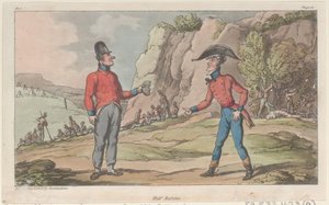 Halbe Rationen, aus Die militärischen Abenteuer von Johnny Newcome, 1815 von Thomas Rowlandson