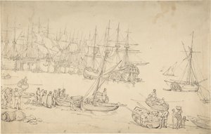 Hafenszene von Thomas Rowlandson