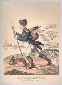 Hauptläufer oder Ausreißer von der Leipziger Messe von Thomas Rowlandson