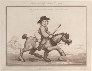 Pferdefähigkeiten, Skizze 2: Ein Pflasterer!! von Thomas Rowlandson