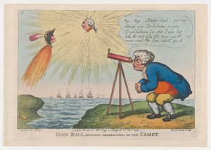 John Bull beobachtet den Kometen, 10. November 1807