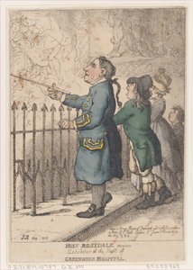 John Rosedale, Seemann, Aussteller in der Halle des Greenwich Hospitals