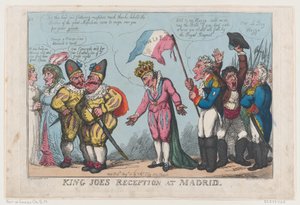 König Joes Empfang in Madrid, 21. August 1808