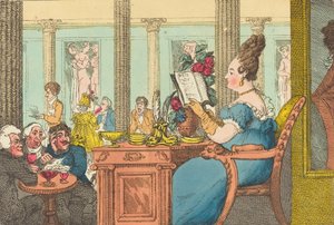 La Belle Limonaudiere im Café des Mille Colonnes, Palais Royal, Paris von Thomas Rowlandson
