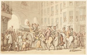 Londoner Szene: Übeltäter auf dem Weg nach Tyburn