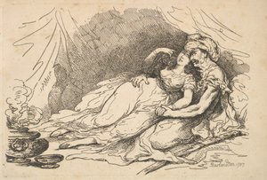Liebe im Osten, 1787 von Thomas Rowlandson