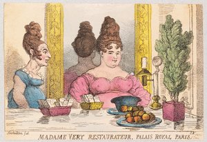 Madame Very, Restaurateur, Palais Royal, Paris, veröffentlicht 1814